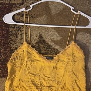 Forever 21 Mustard Lace Camisole